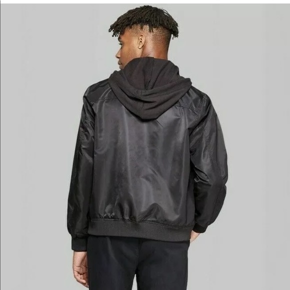 Original Use Mens Nylon Bomber Jacket Hooded Med - Picture 2 of 12